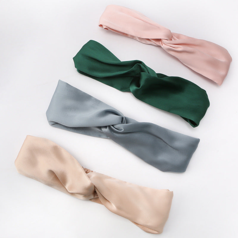 Wholesale Satin Cross-Top Headband