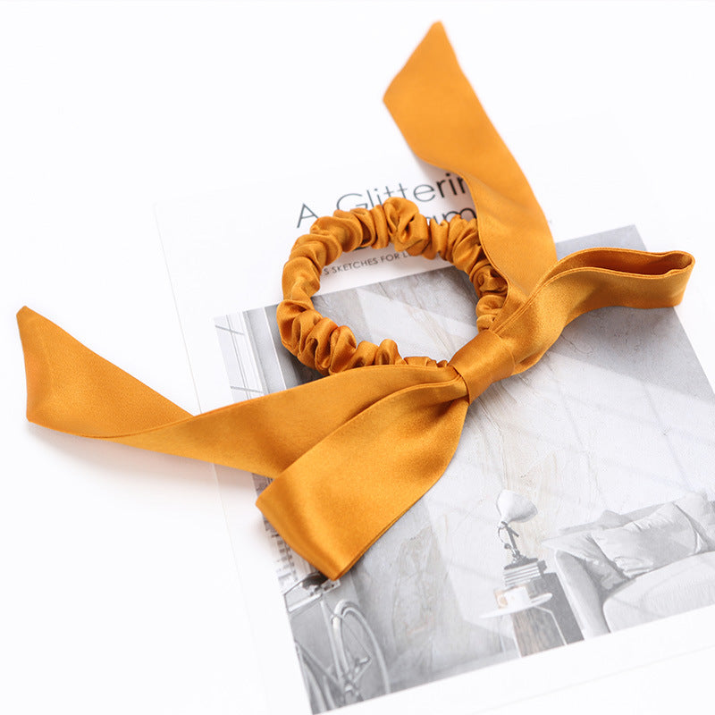 100% Silk Hair Band With Bow