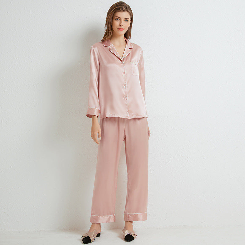 Silk Long Sleeves Pajama Set