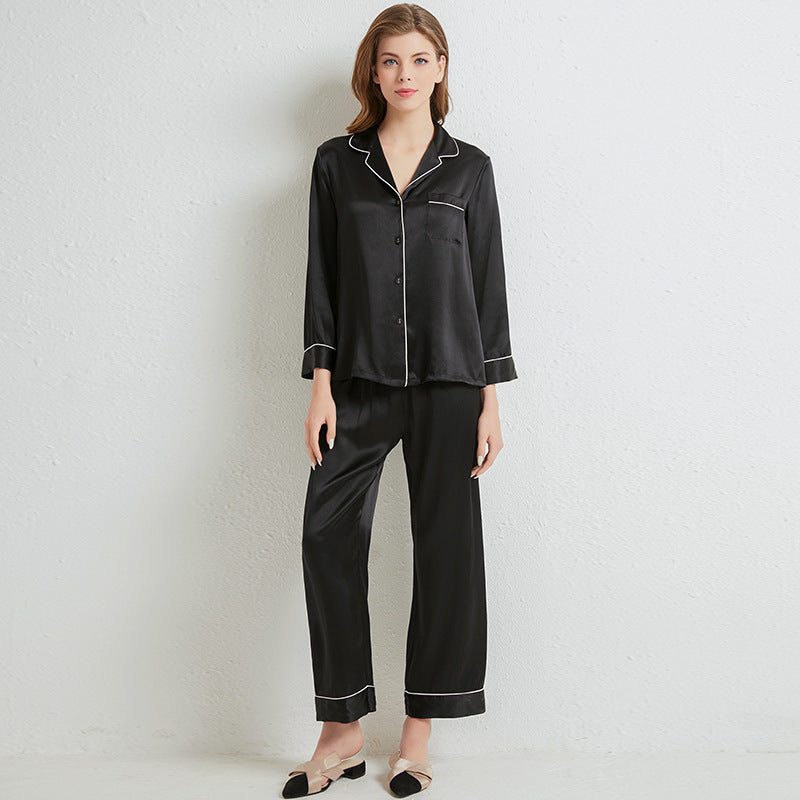 Silk Long Sleeves Pajama Set